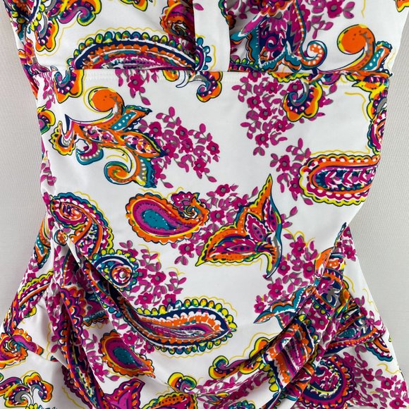 NWT Hilor Size 6 Ladies Tankini TOP - Picture 2 of 8